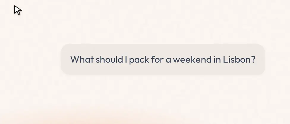 A cursor opens Edit on a message you sent. The wording becomes editable, with a check to confirm it.